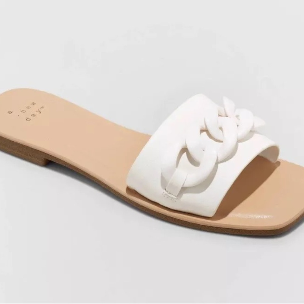 • white sandals •